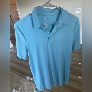 All in Motion Men's Light Blue Polo Shirt